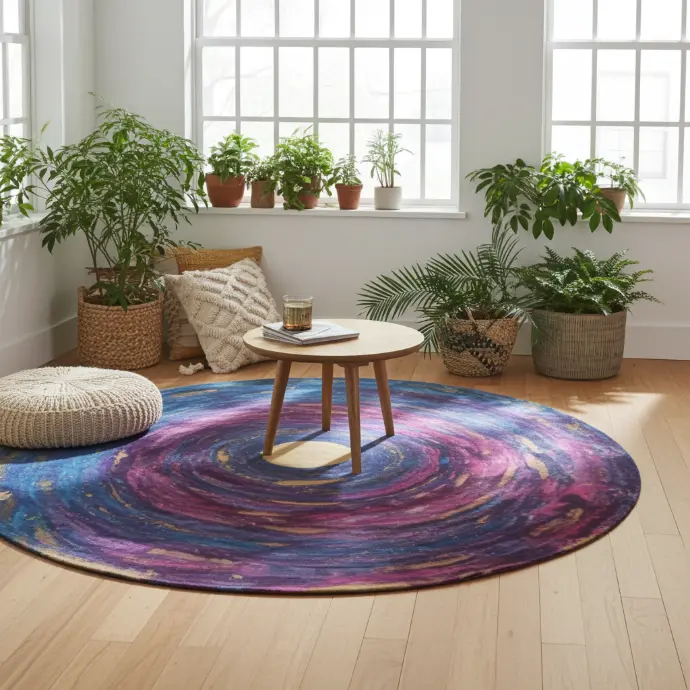 Flow Round Rug
