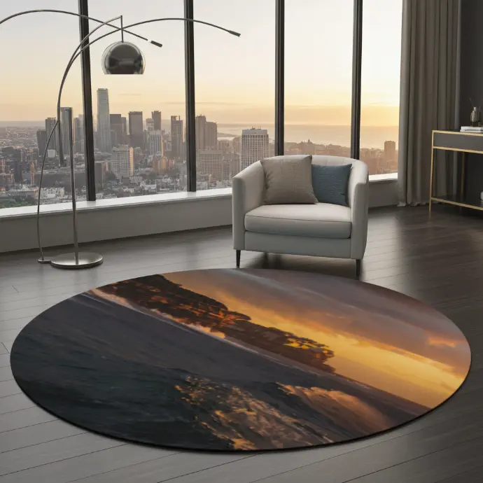 Bronte Surf Round Rug
