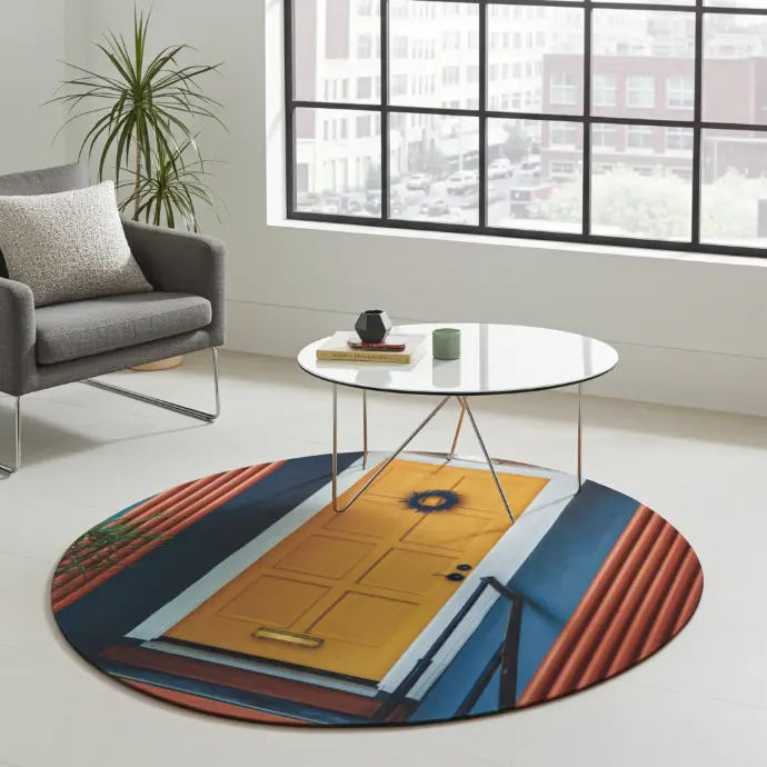 The Yellow Door Round Rug