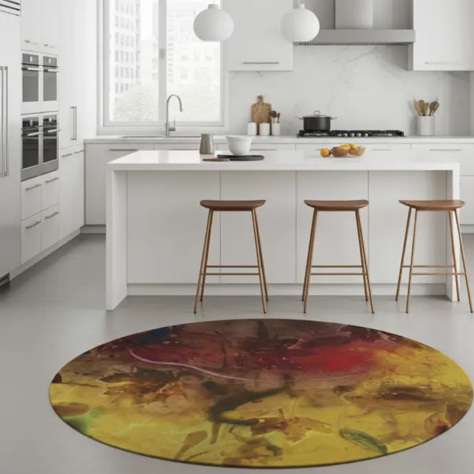 Natur b Round Rug