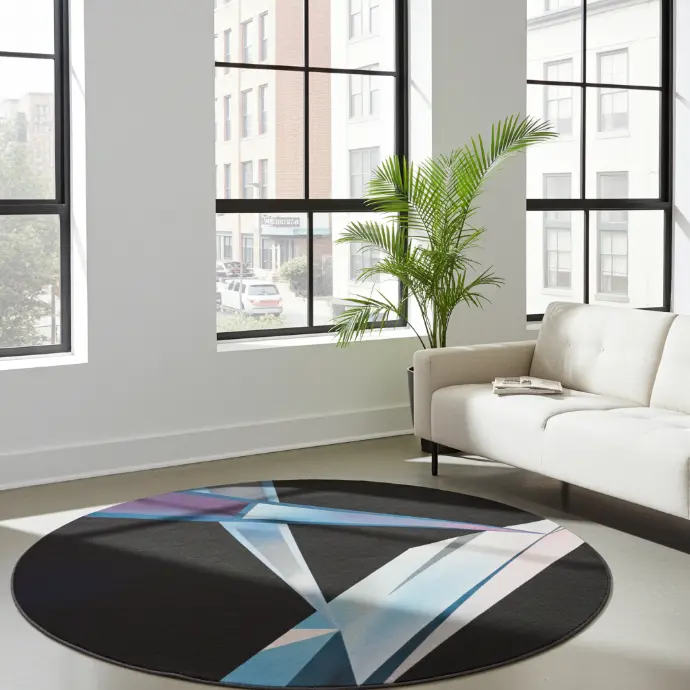 Dance Amongst The Shadows Round Rug