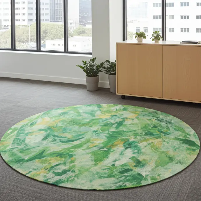 Windswept Whispers of Comfort Round Rug