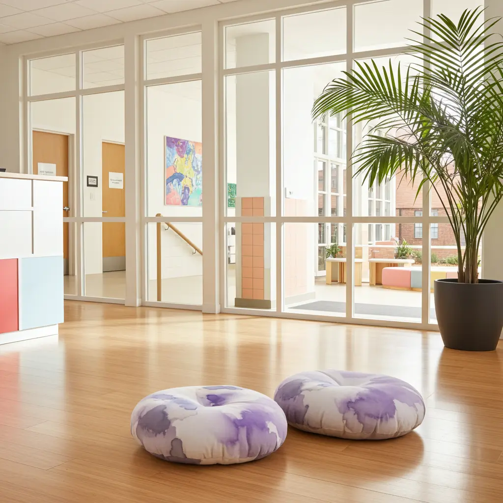 Mind Garden Hue 4 Tufted Round Floor Cushion