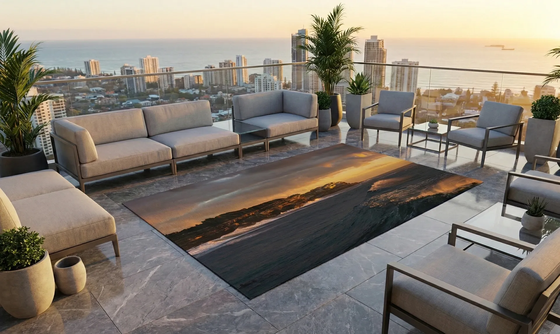 Bronte Surf Outdoor Rug