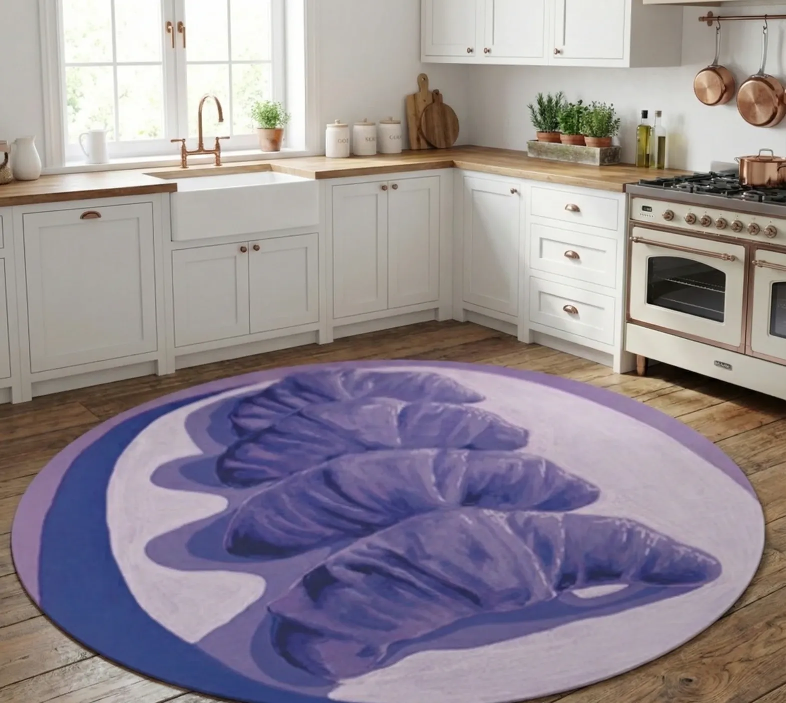 Lilac Gem Round Rug