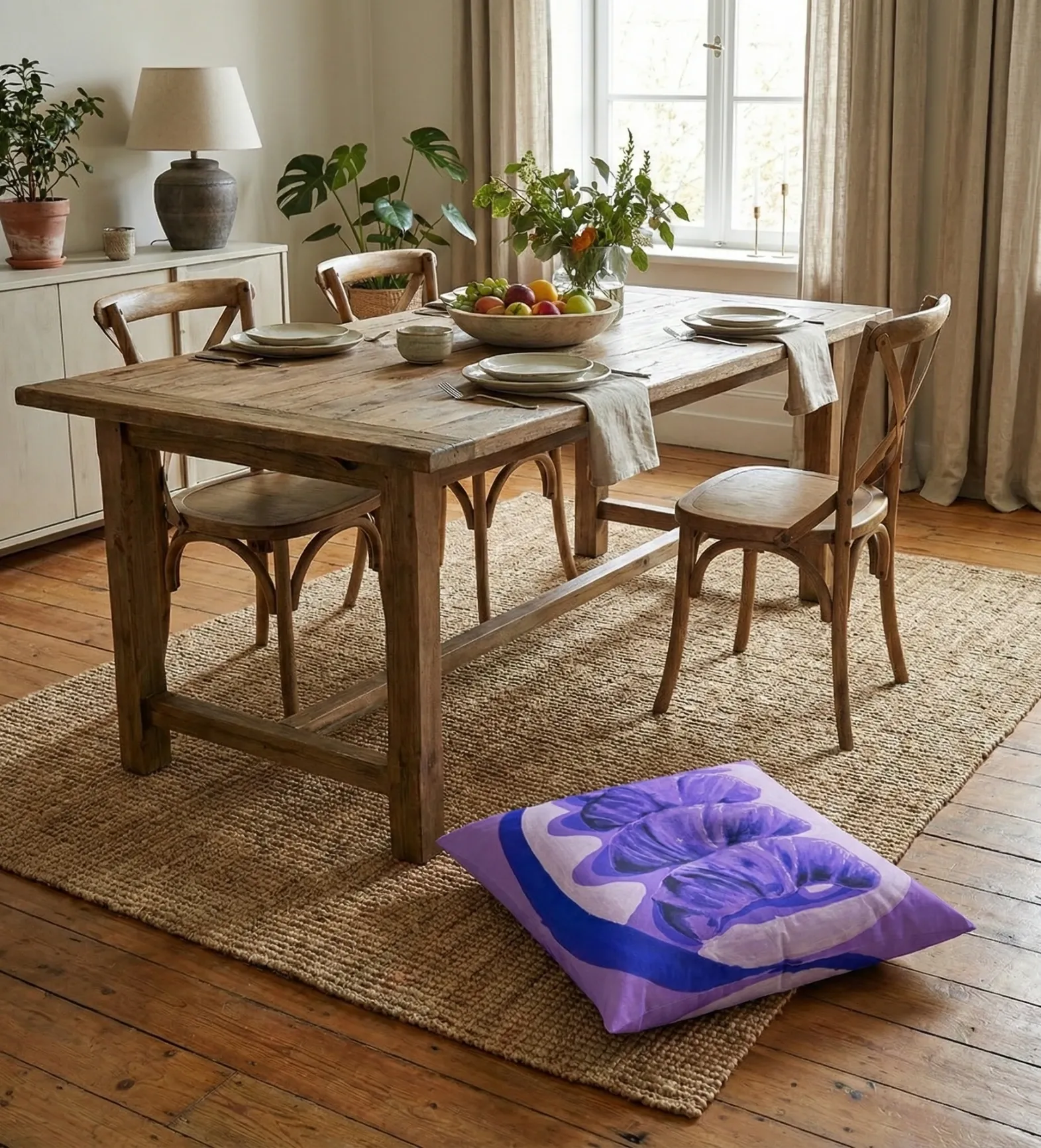 Lilac Gem Floor Cushion