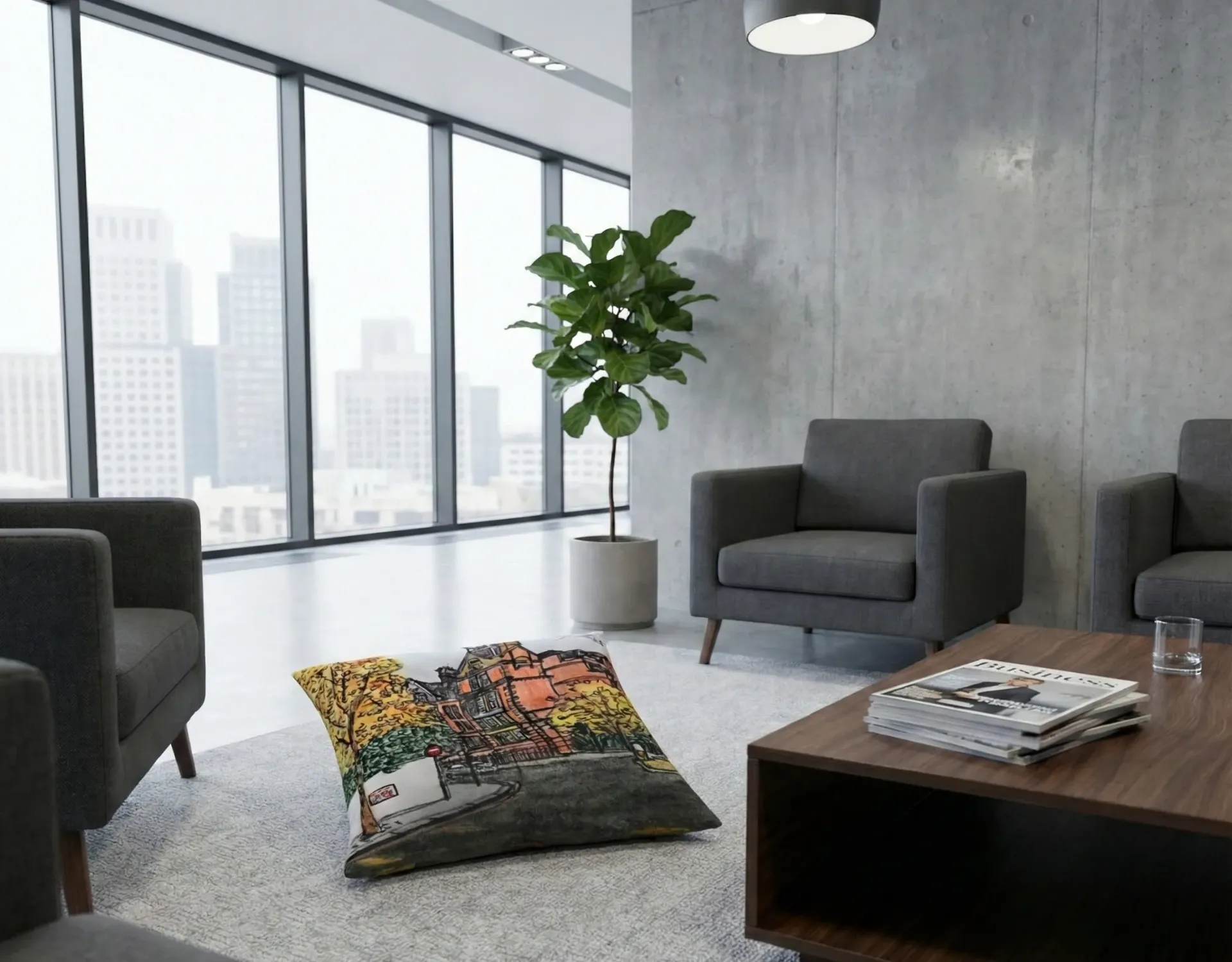 The Golden Season Floor Cushion