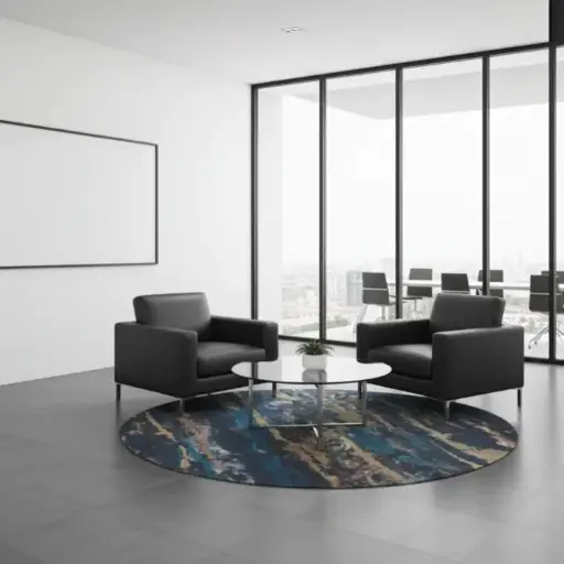 [igneous] Igneous Round Rug