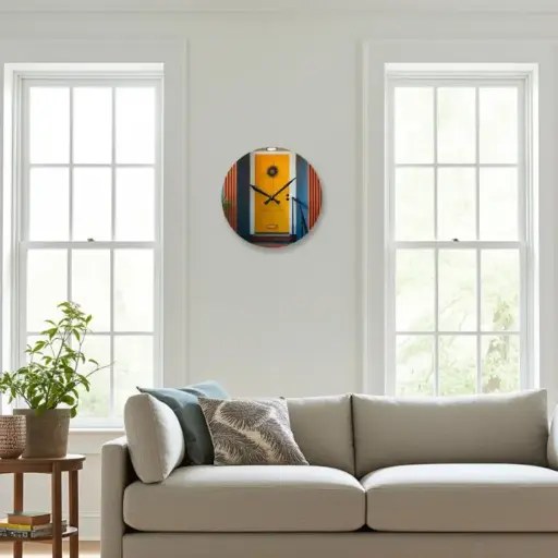 [yellow door] The Yellow Door Wall Clock