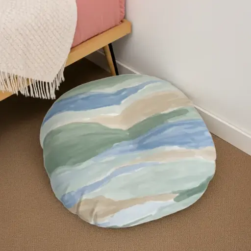 Mind Garden Hue 1 Tufted Round Floor Cushion